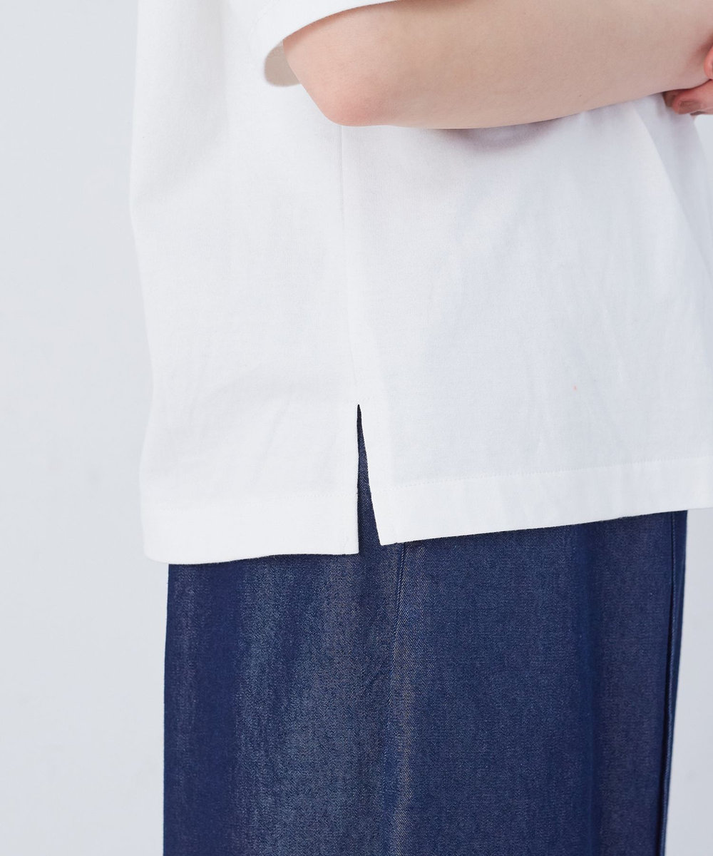 congés payés ADIEU TRISTESSE ベジタブルプリントTシャツ オフホワイト