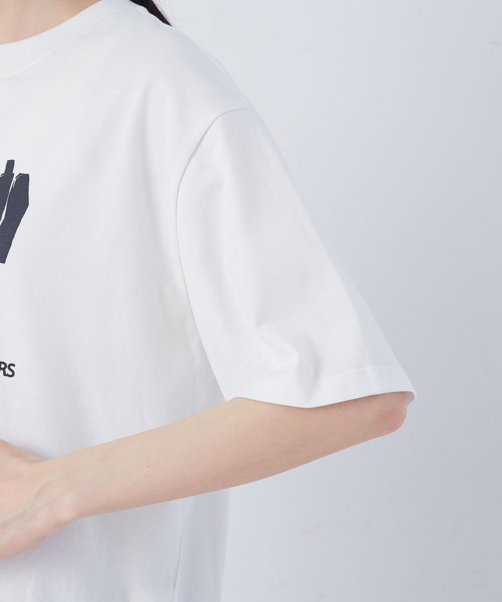 congés payés ADIEU TRISTESSE ベジタブルプリントTシャツ オフホワイト