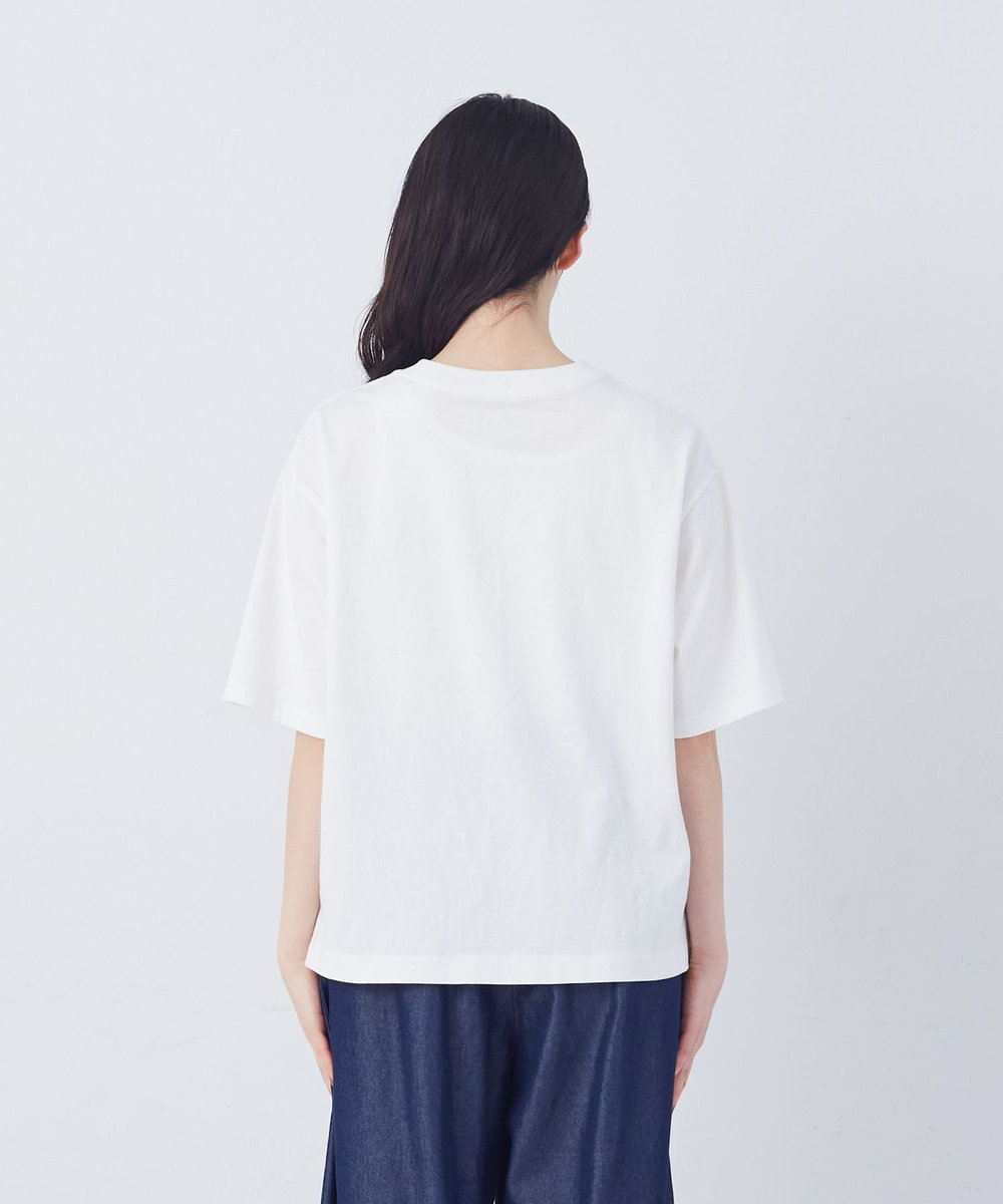 congés payés ADIEU TRISTESSE ベジタブルプリントTシャツ オフホワイト