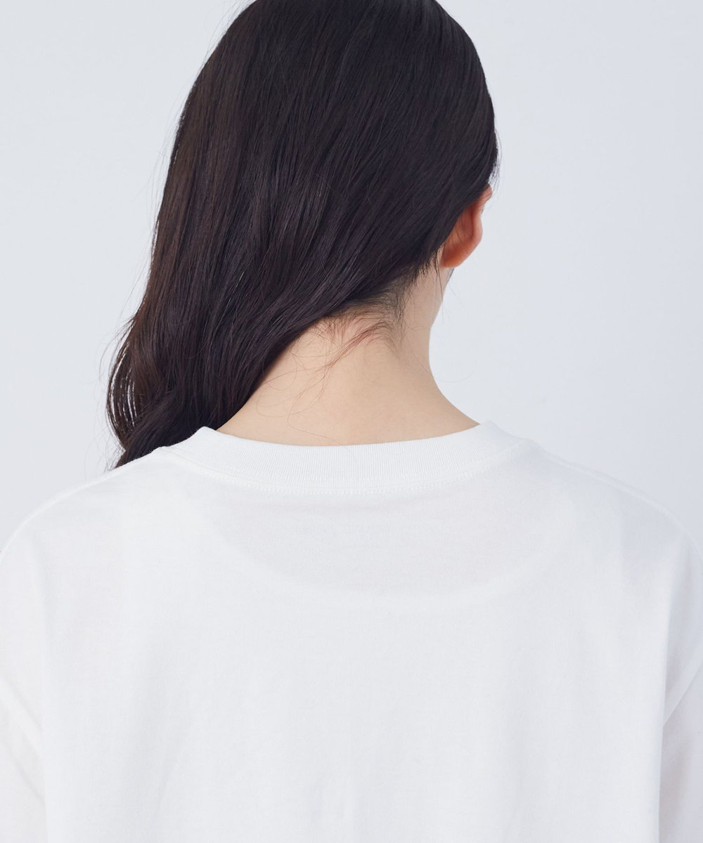 congés payés ADIEU TRISTESSE ベジタブルプリントTシャツ オフホワイト