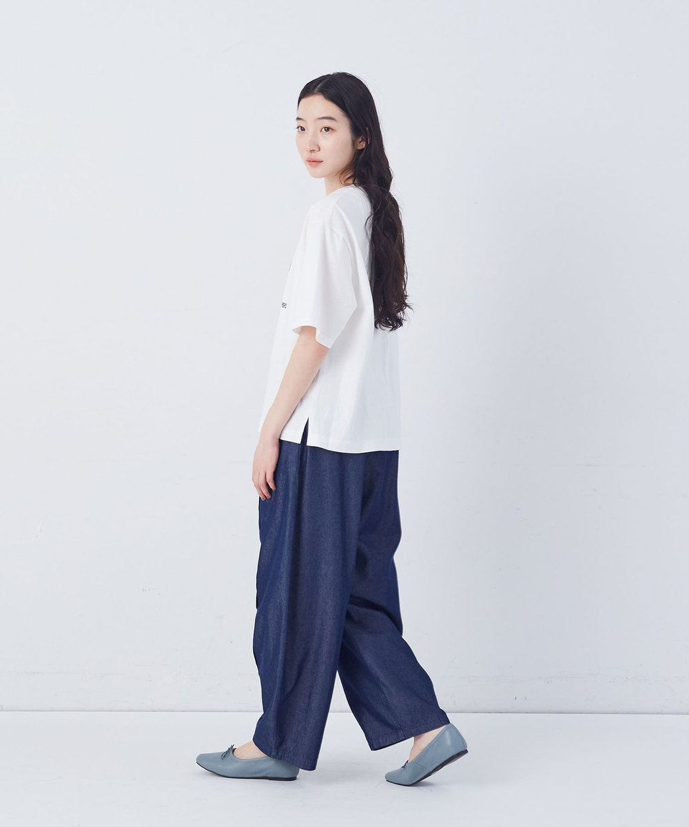 congés payés ADIEU TRISTESSE ベジタブルプリントTシャツ オフホワイト