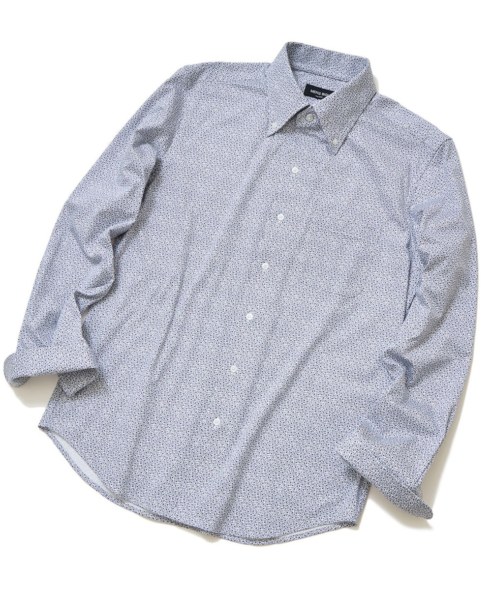 MEN'S BIGI 【ACTIVE TAILOR】プリントジャージドレスシャツ ホワイト