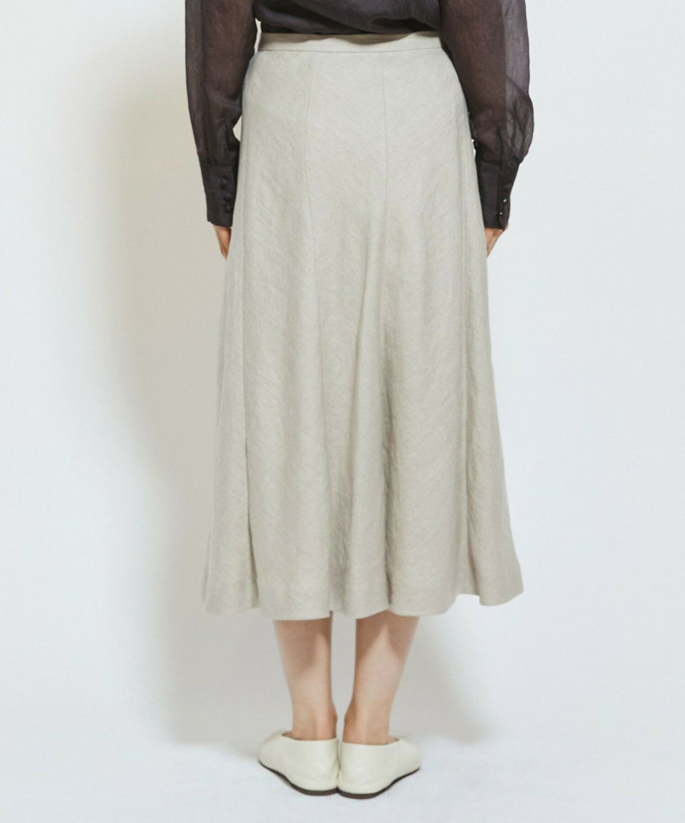 MOGA Collection MOGA Collection ドライリネンスカート グレイッシュベージュ