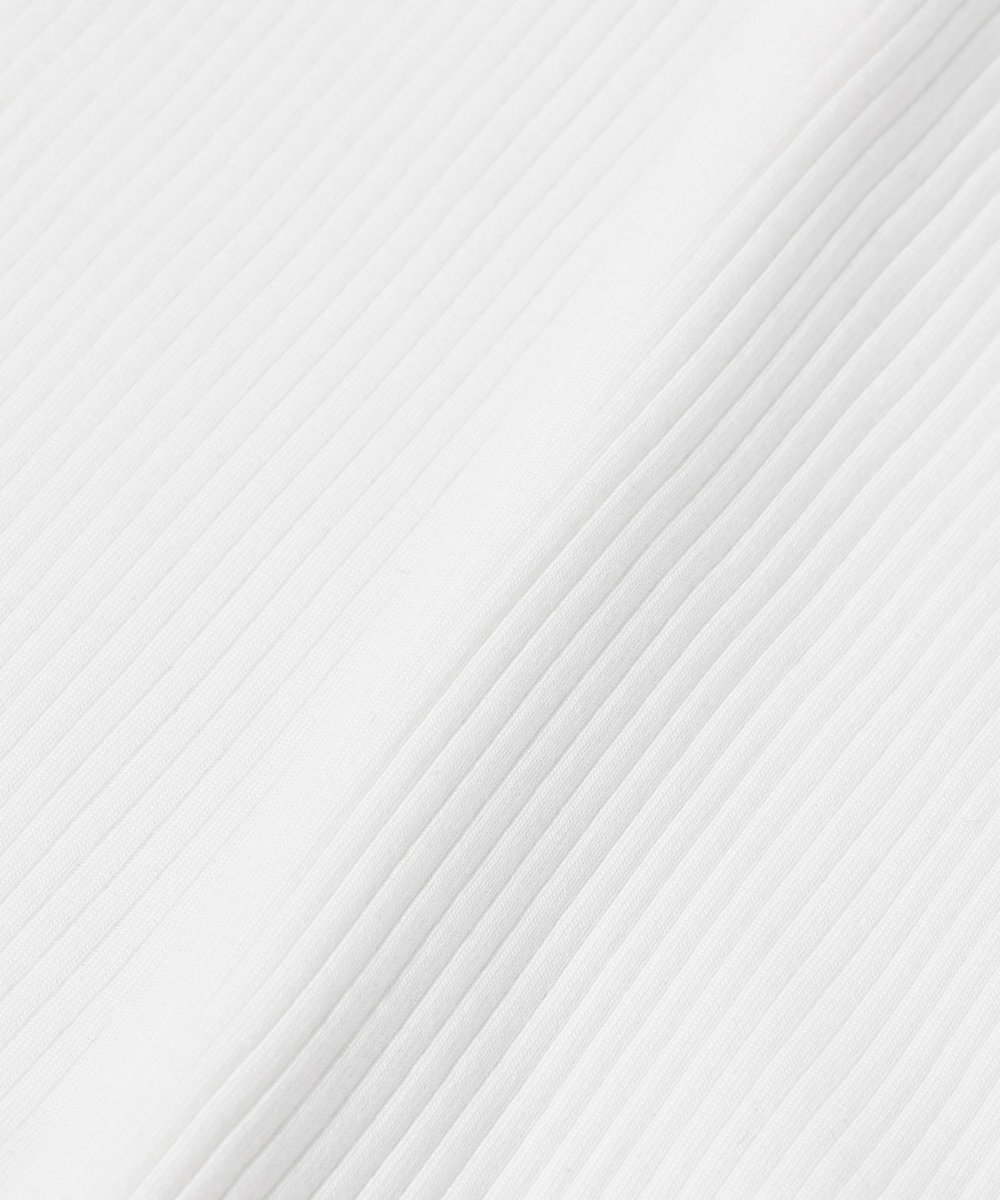 DÉPAREILLÉ ORGANIC COTTON RIB HENRY NECK / オーガニックコットンリブヘンリーネック オフホワイト