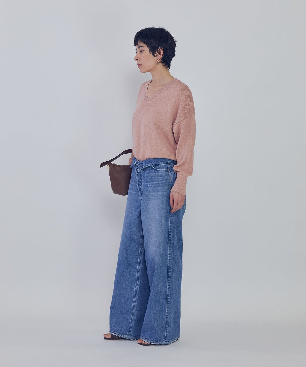 1er Arrondissement ＜upper hights / アッパーハイツ＞“THE LIAM BELT"デニムパンツ ブルー