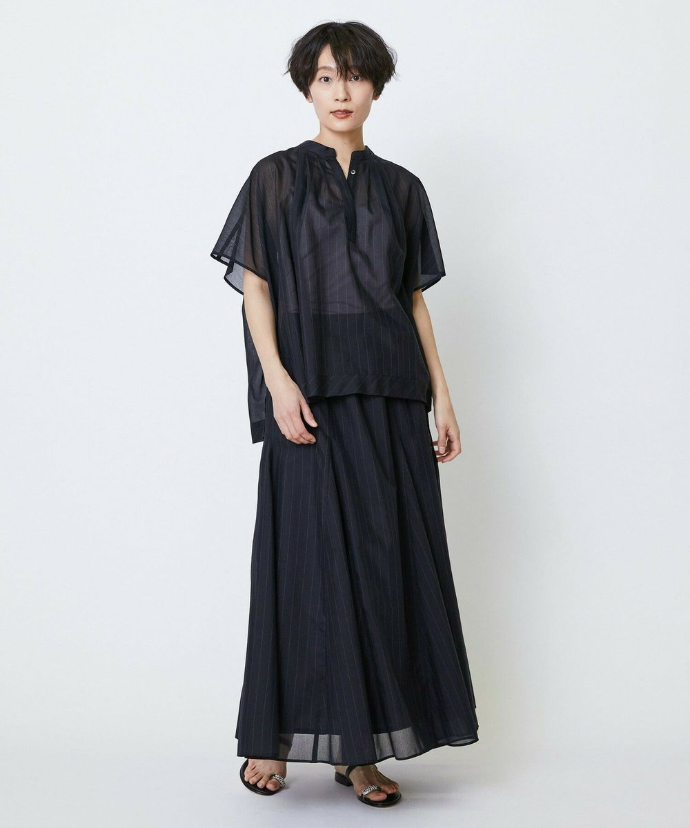 feerique feerique 強撚TCボイルシアーローンスカート ブラック