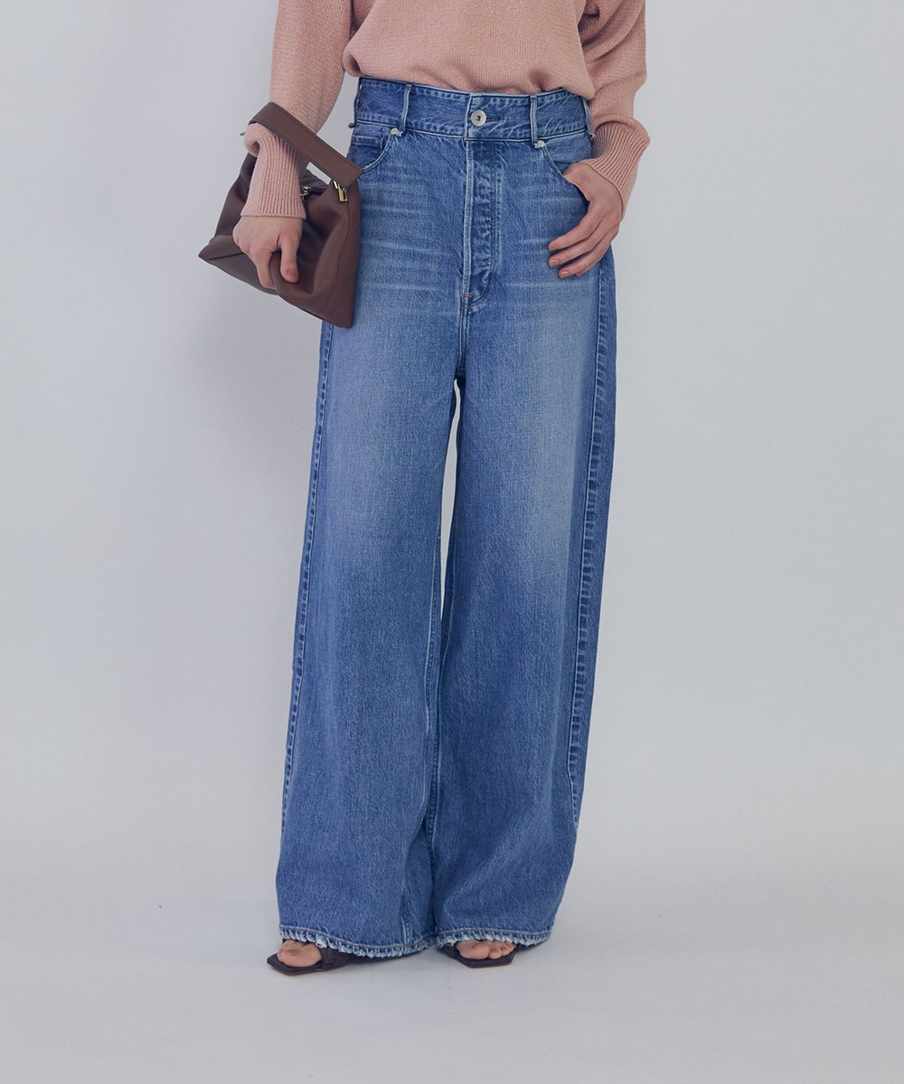 1er Arrondissement ＜upper hights / アッパーハイツ＞“THE LIAM BELT"デニムパンツ ブルー
