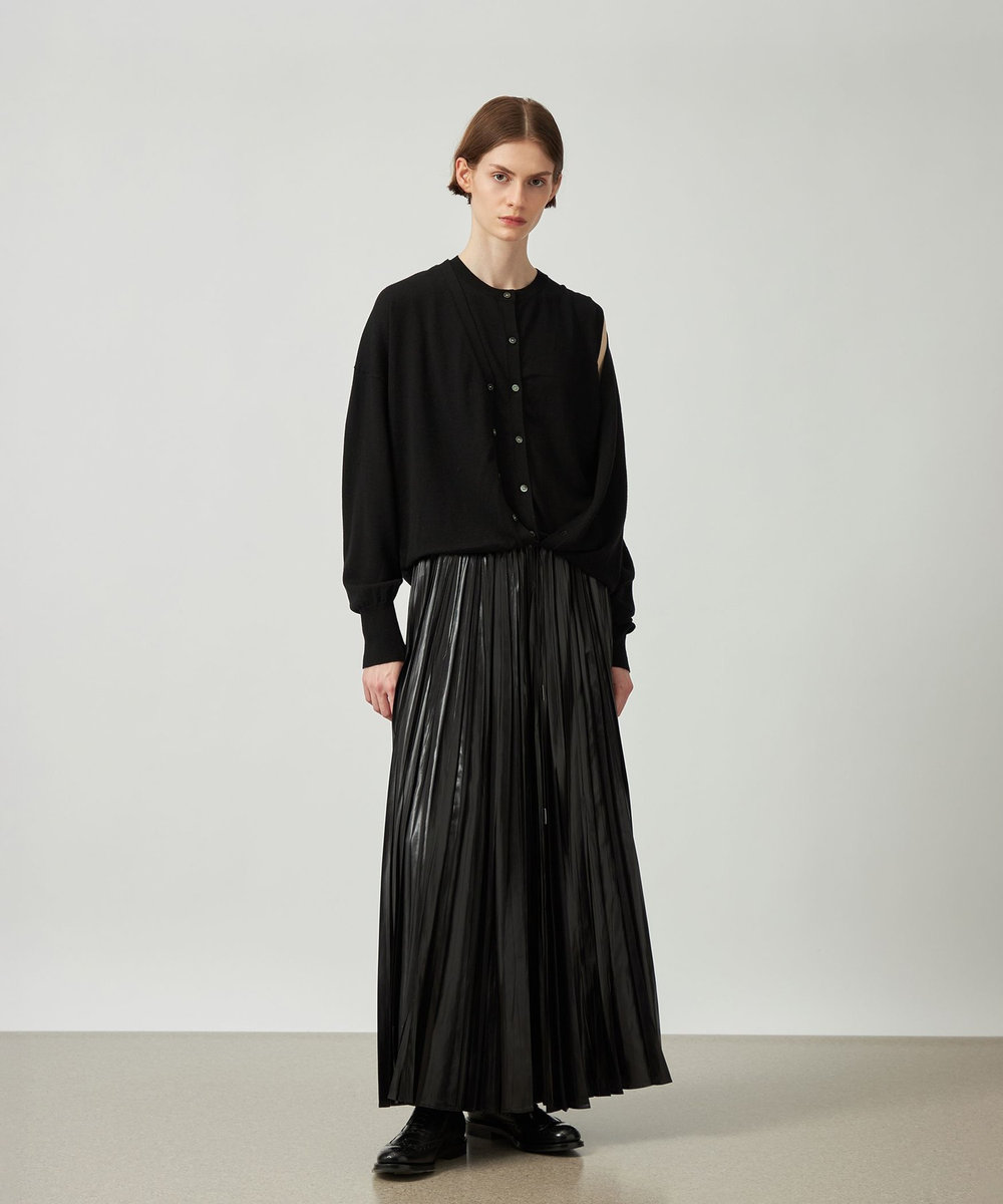 DÉPAREILLÉ HIGH GAUGE LAYERED KNIT / ハイゲージレイヤードニット ブラック