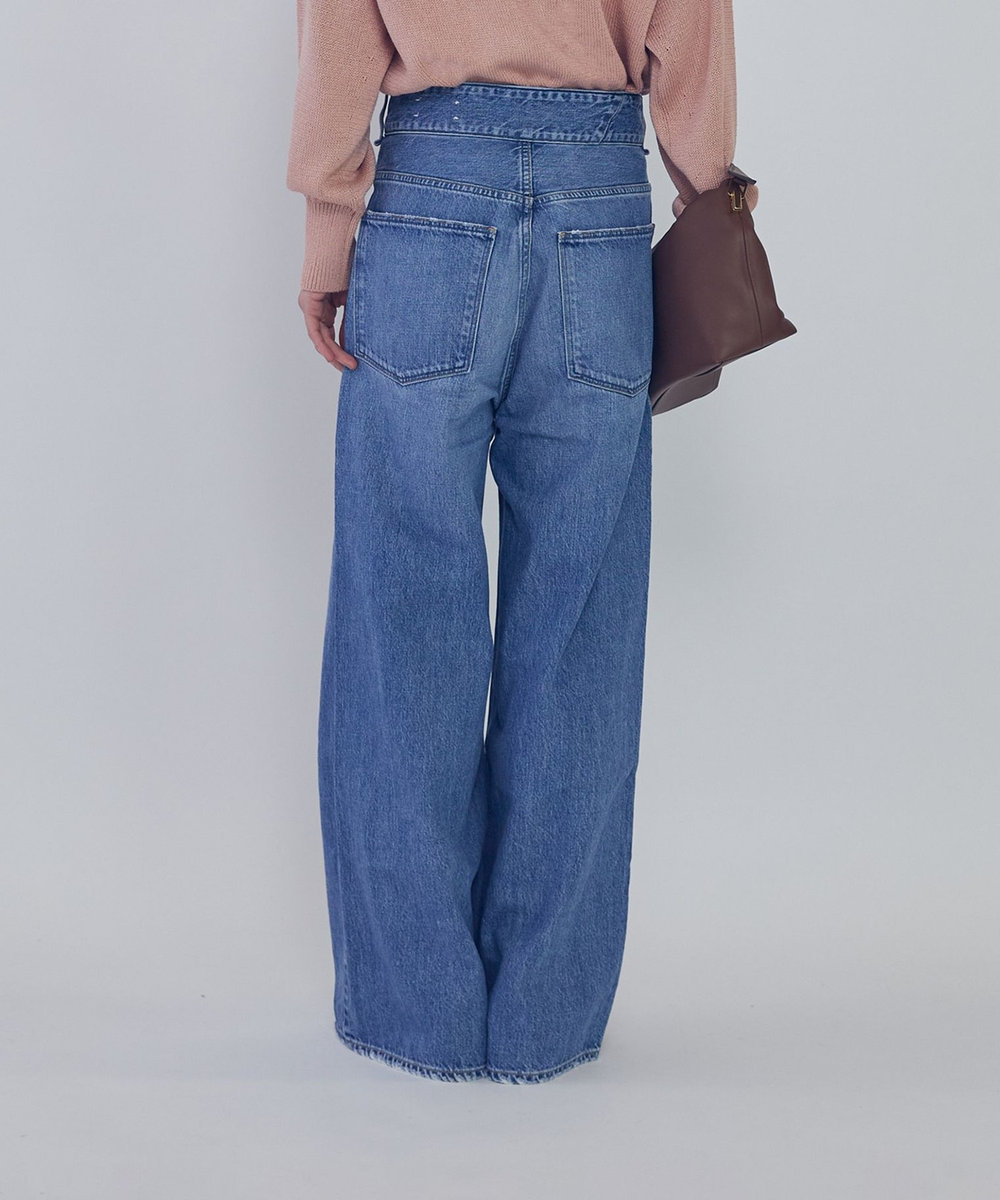 1er Arrondissement ＜upper hights / アッパーハイツ＞“THE LIAM BELT"デニムパンツ ブルー