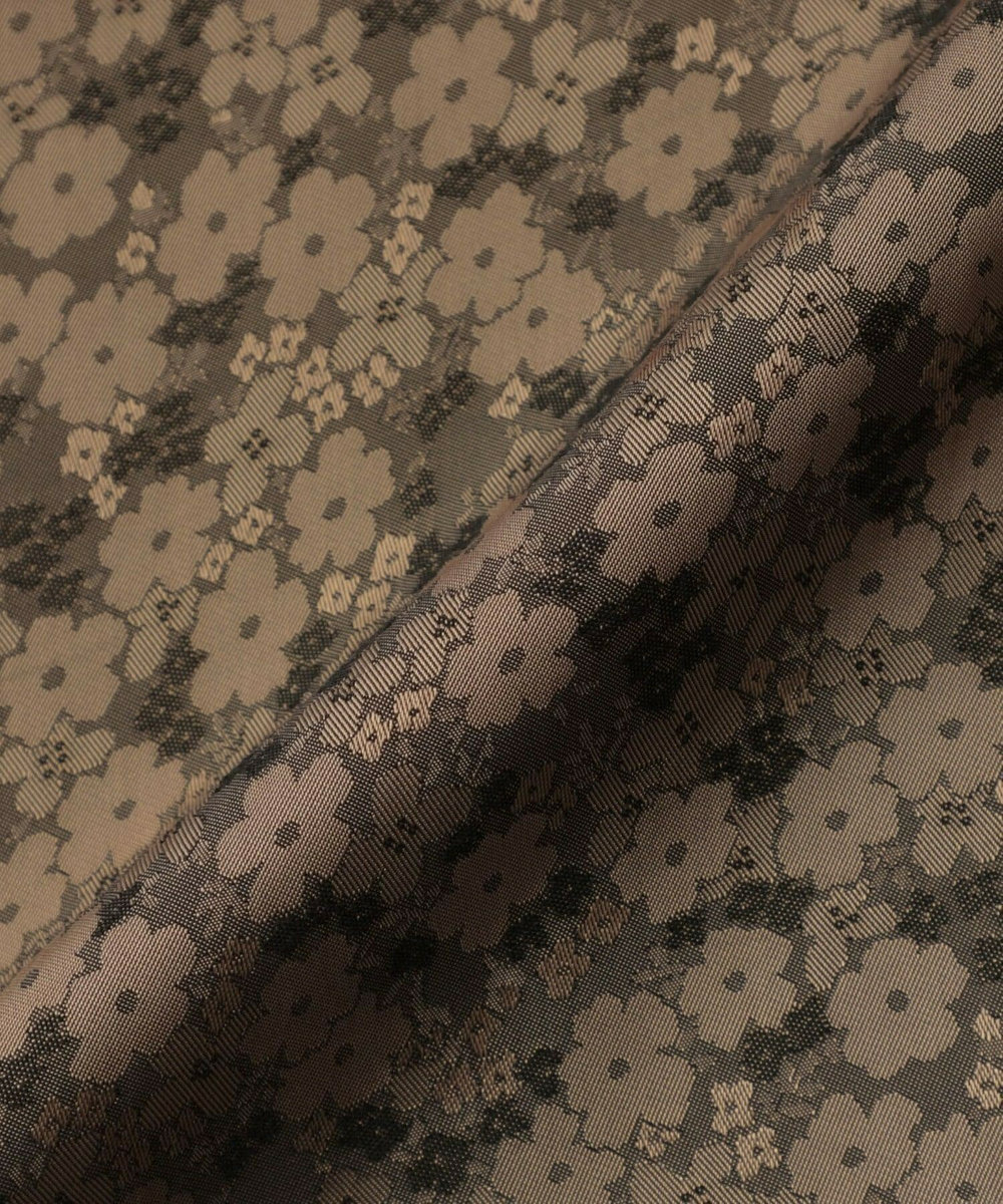 feerique Lサイズ（大きいサイズ） 【大きいサイズ】feerique フラワージャガードVネックワンピース ベージュ