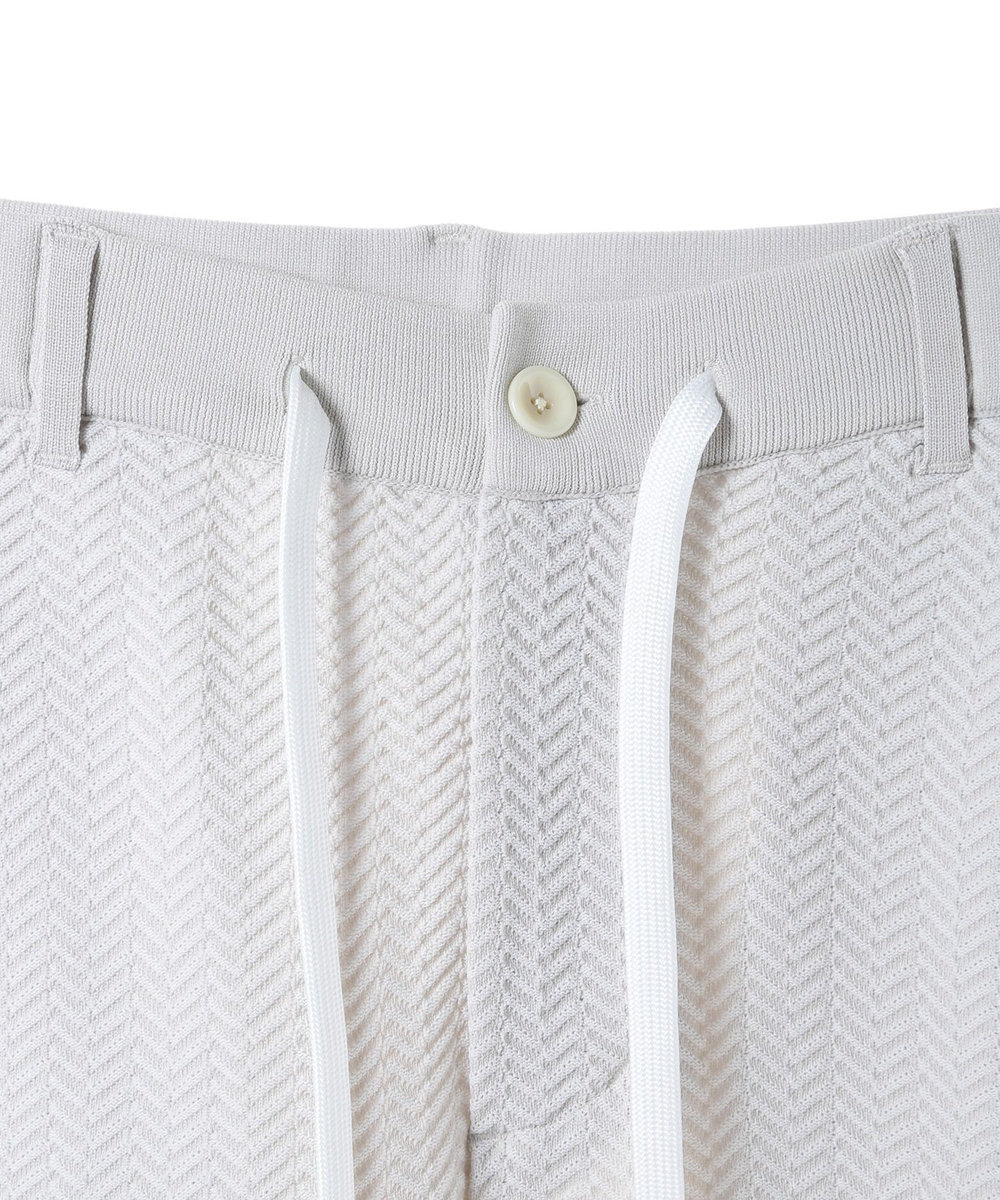 MEN'S BIGI 【ACTIVE TAILOR】ヘリンボーンニットパンツ オフホワイト