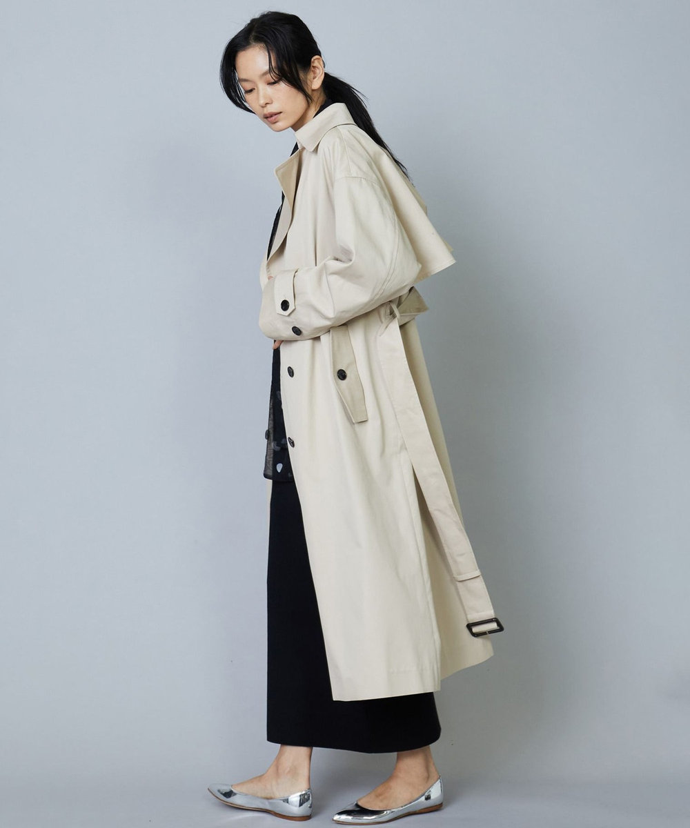 1er Arrondissement コットンギャバトレンチコート ベージュ