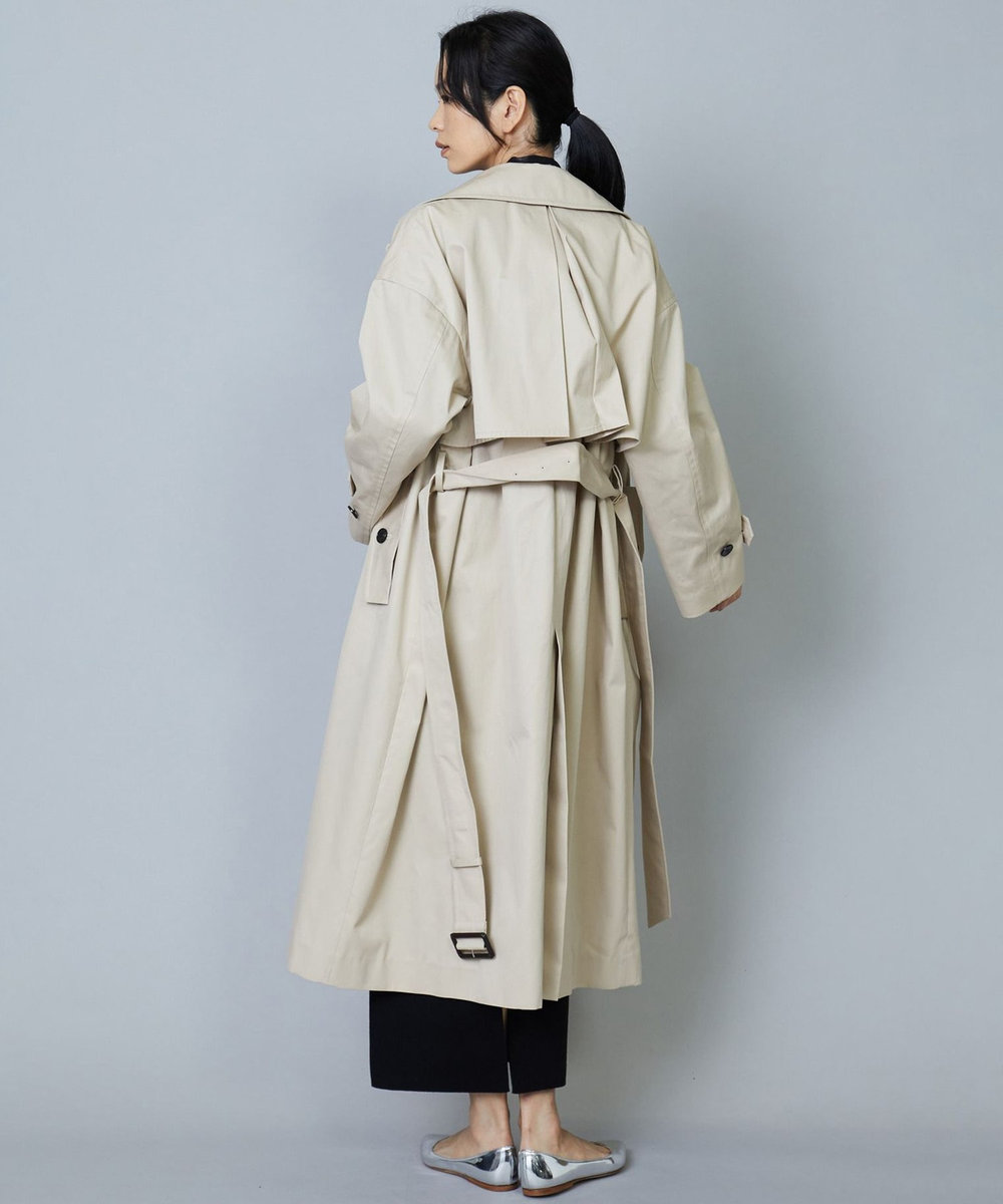 1er Arrondissement コットンギャバトレンチコート ベージュ