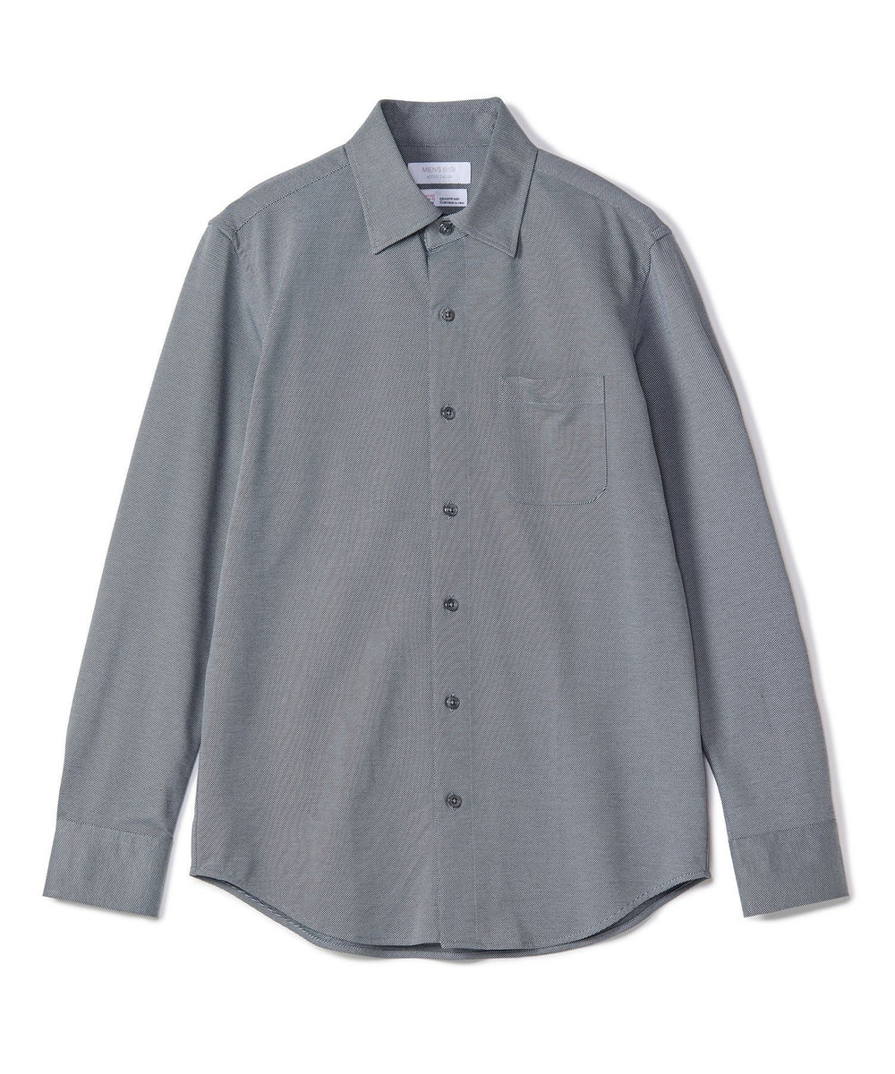 MEN'S BIGI J-CAMICIE ハイゲージジャージドレスシャツ（Albini×RENU）＜ストレッチ＞ ブラック系その他