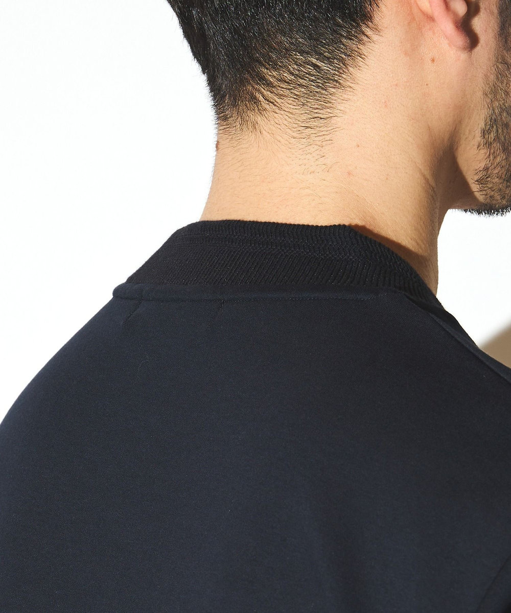 UNION STATION シルケットスムースVネックテーラーTシャツ ネイビー
