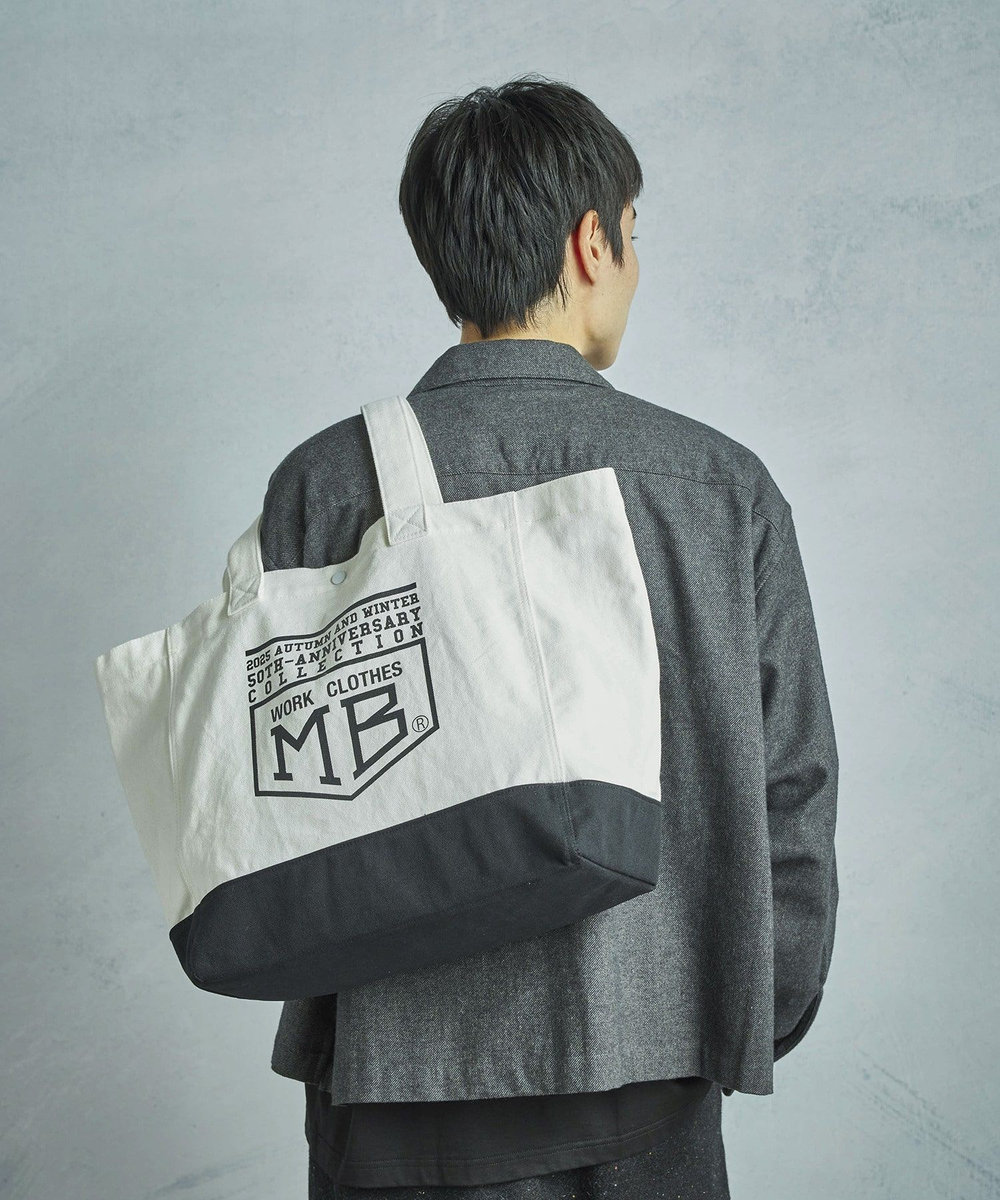 MEN'S BIGI 【50th Anniv . 菊池武夫】LOGO TOTE ホワイト系その他