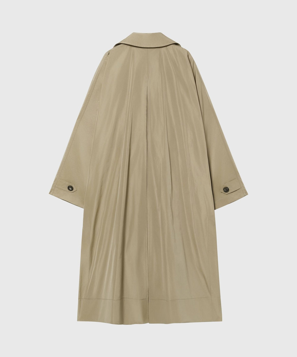 DÉPAREILLÉ TAFFETA PONCHO COAT / タフタポンチョコート ベージュ