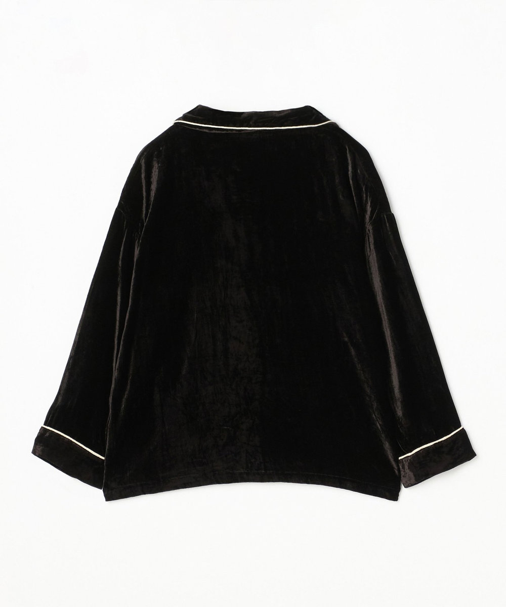 1er Arrondissement ＜COUTURE D'ADAM/クチュール ド アダム＞ベロアシャツ ブラック