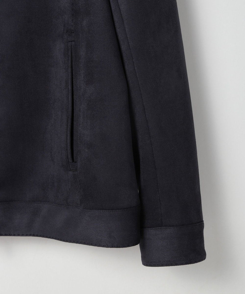 MEN'S BIGI フェイクスエードストレッチダンボールジャケット ネイビー