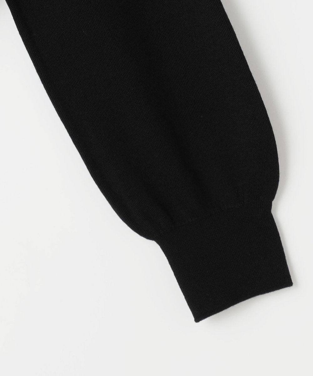 1er Arrondissement 《別注カラー》＜LOWER/ローヴァー＞ポロカラーニットプルオーバー ブラック