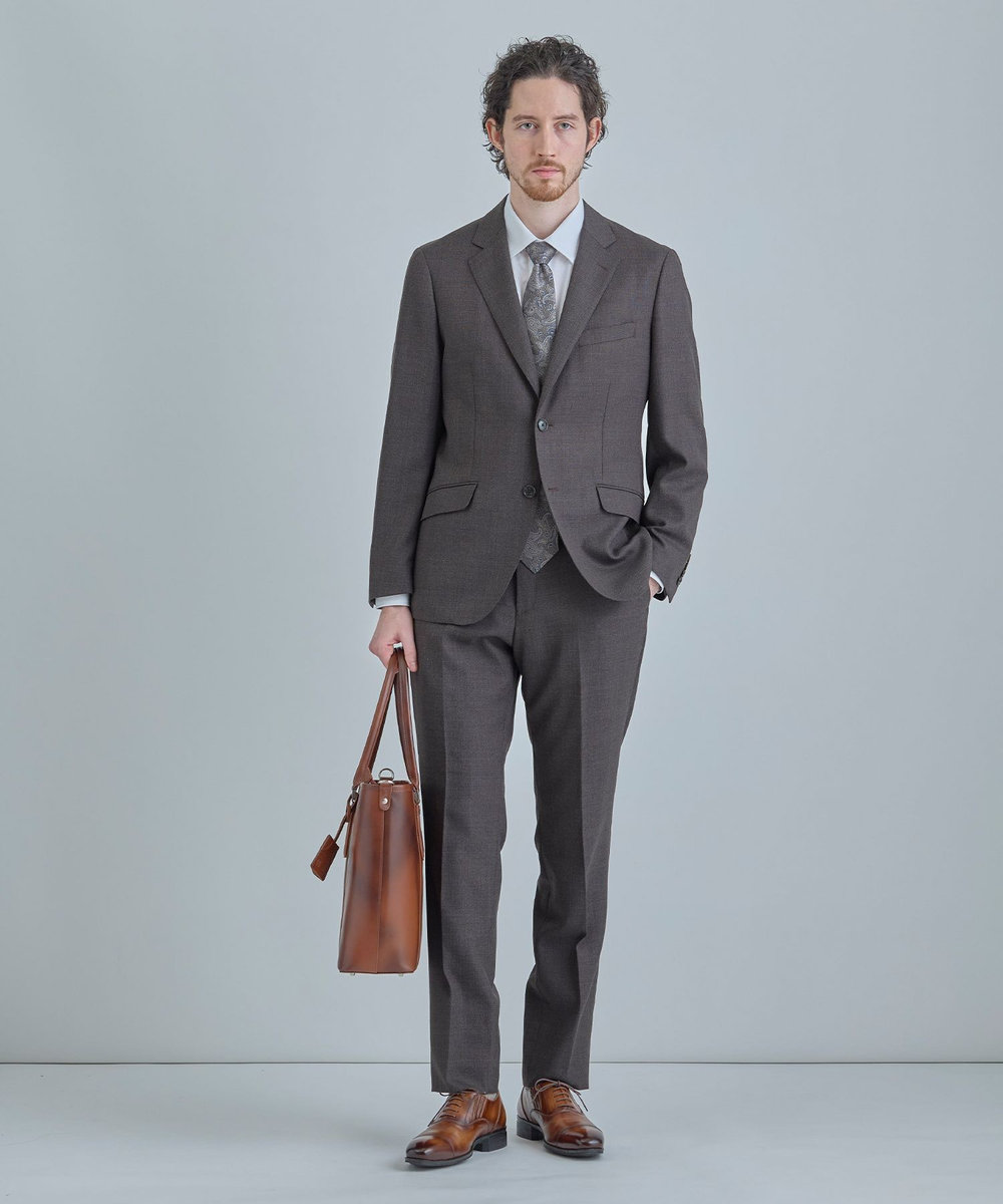 MEN'S BIGI J-CAMICIE ハイゲージジャージドレスシャツ（Albini×RENU）＜ストレッチ＞ ホワイト