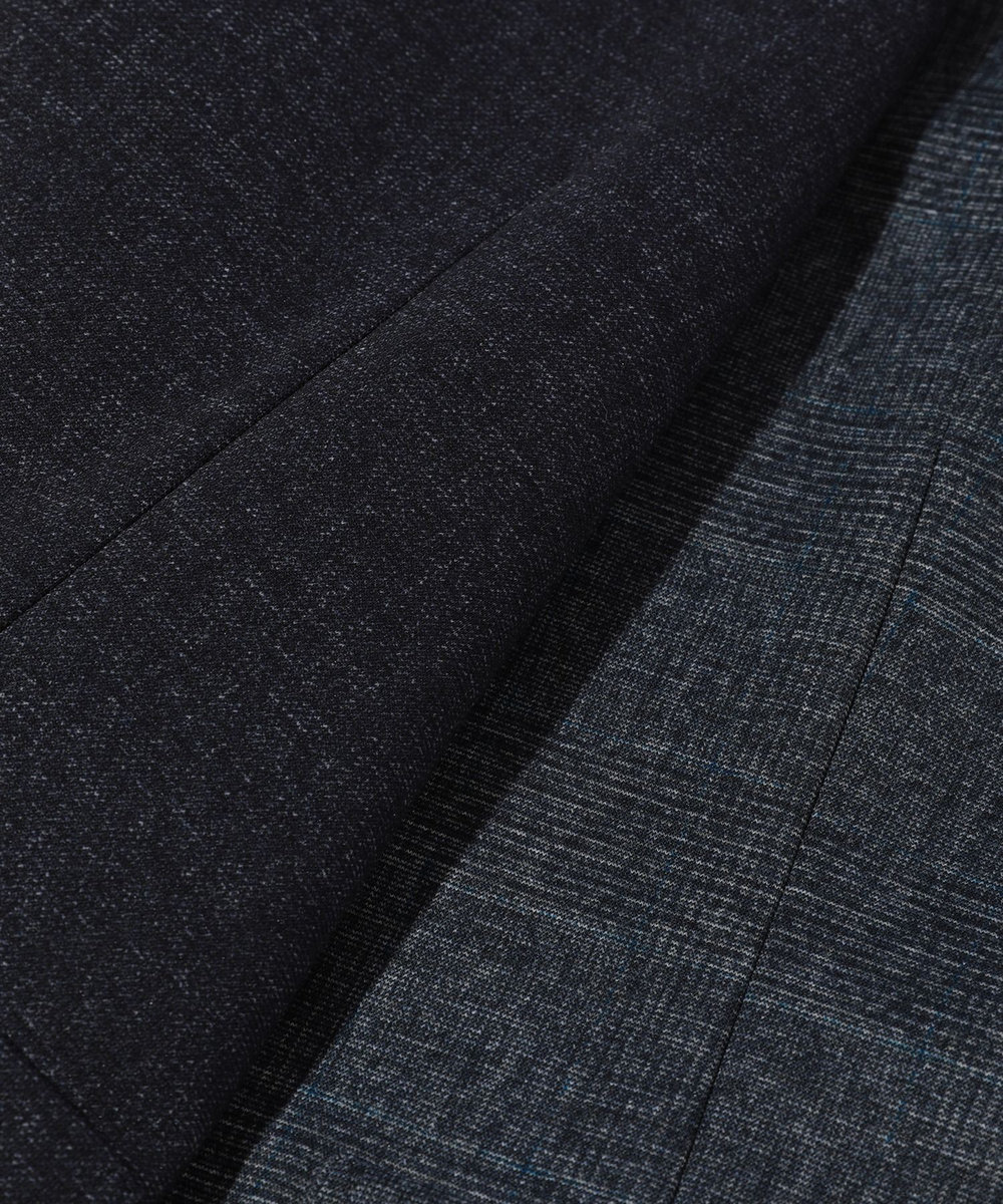 MEN'S BIGI 【ACTIVE TAILOR】エクストラTRジャージプリントベスト＜スリーピース対応＞ ネイビー