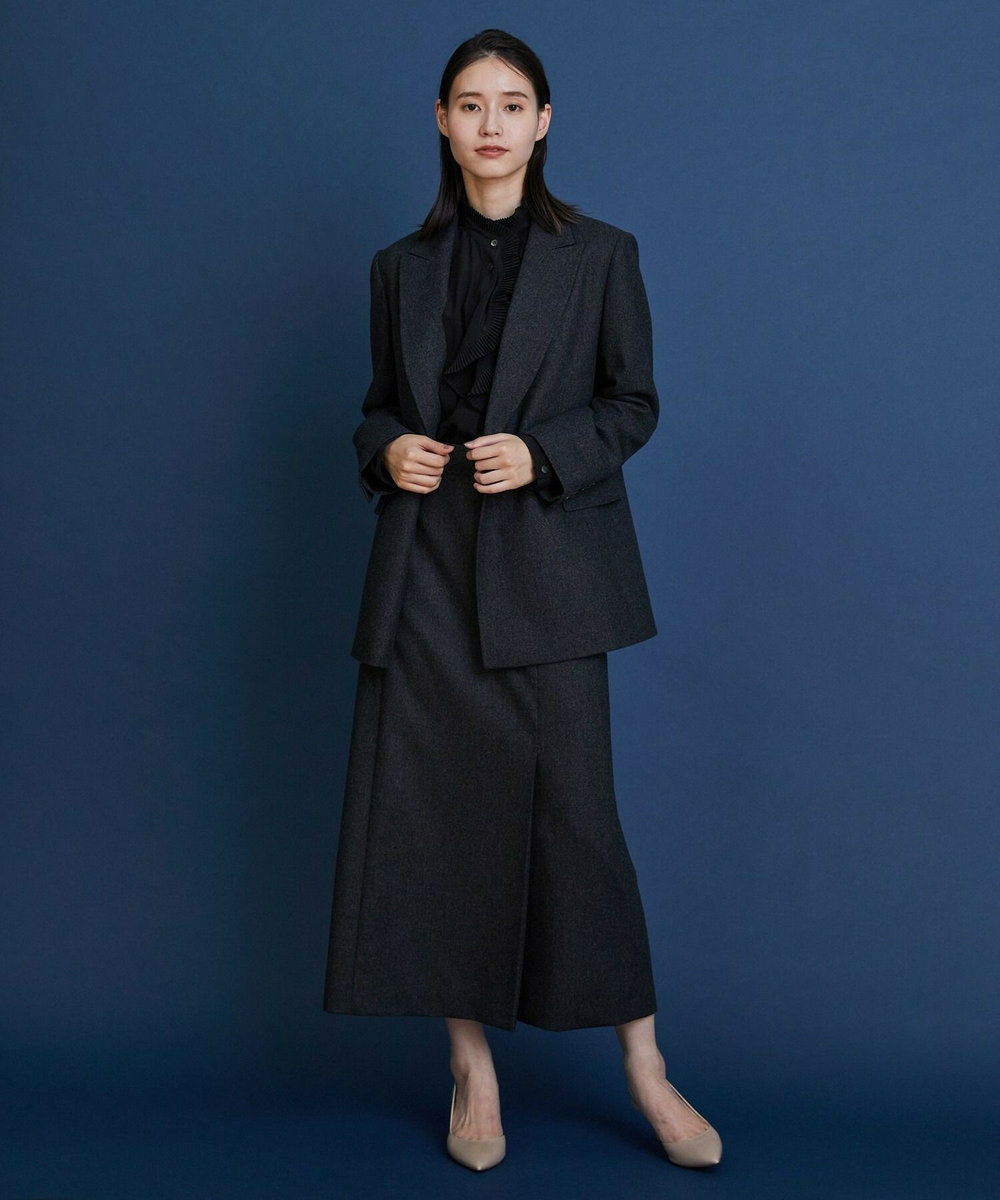 L'EQUIPE COUTURIER シルクデシン16匁ブラウス ブラック