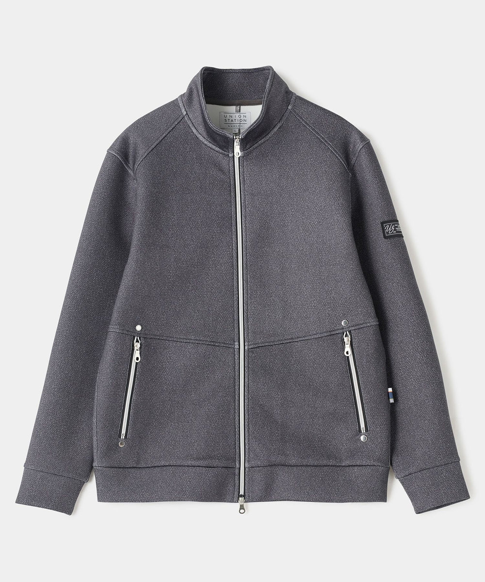 UNION STATION  BLACK LINE ポンチスタンドカラーブルゾン[ストレッチ/ハンドウォッシャブル] ブラック系その他