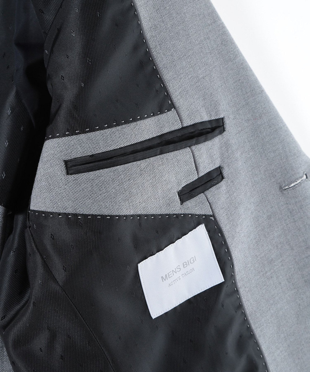 MEN'S BIGI 360度ストレッチTRジャケット<接触冷感> グレー