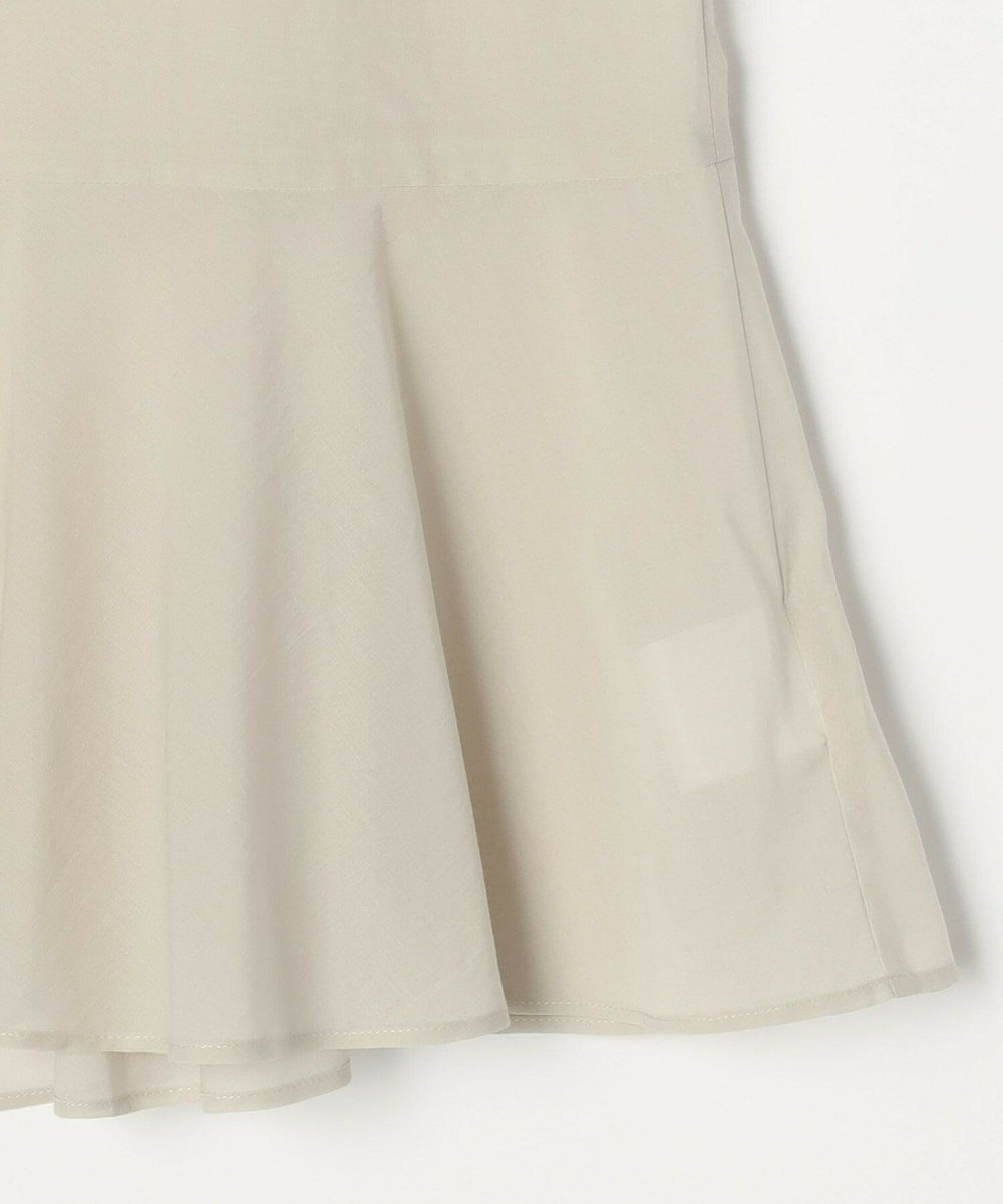 feerique Lサイズ（大きいサイズ） 【大きいサイズ】feerique コットンポリシフォンAラインシルエットブラウス グレイッシュベージュ