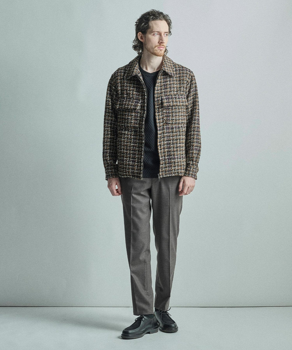 MEN'S BIGI モダンCPOシャツジャケット ブラウン系その他