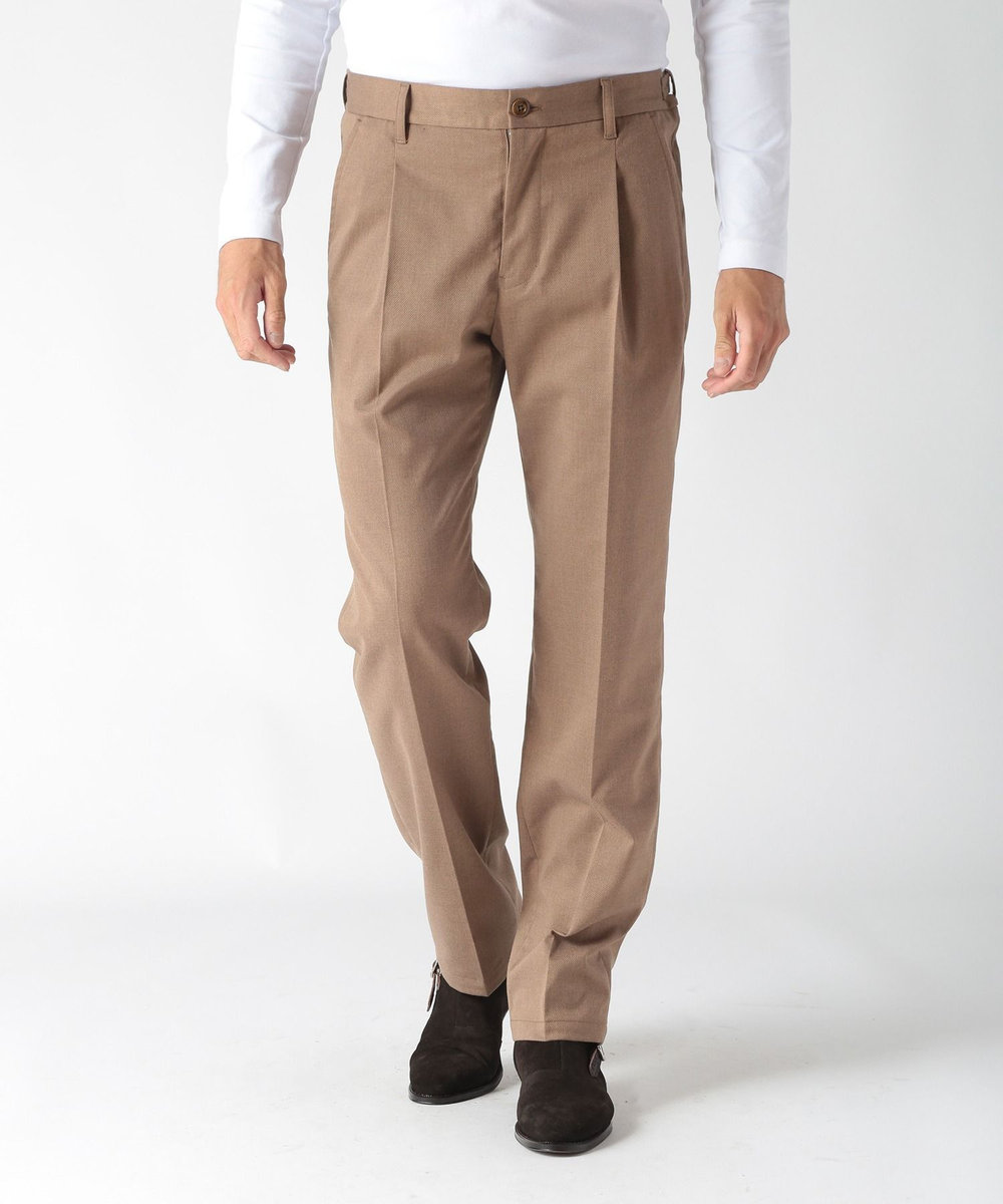 MEN'S BIGI TRストレッチクリースパンツ ベージュ