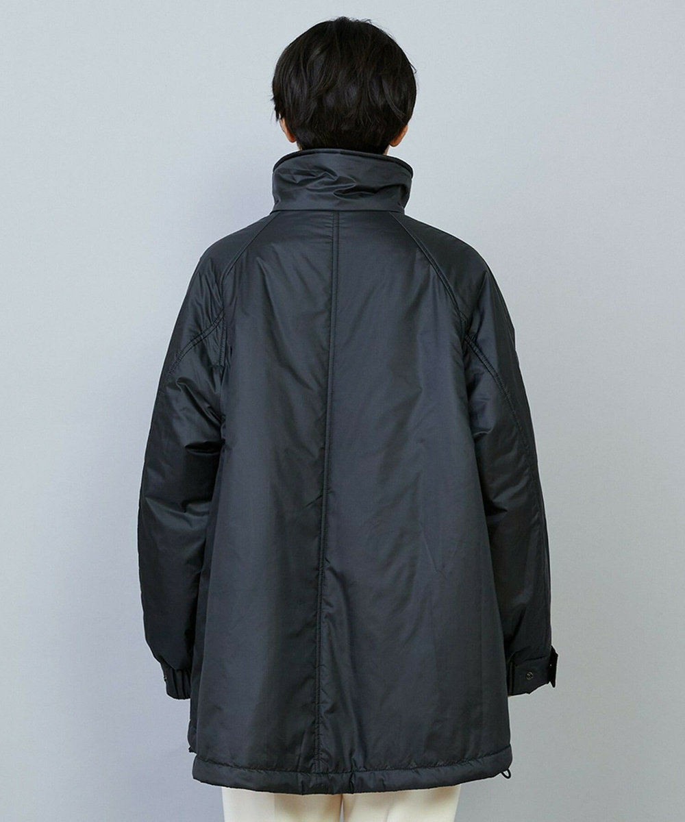 feerique feerique シルキータフタパディングコクーンコート ブラック
