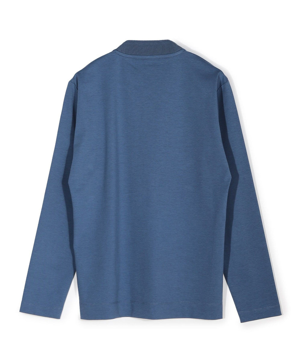 MEN'S BIGI 【ACTIVE TAILOR/アクティブテイラー】シルケットスムースクルーネック長袖Tシャツ ブルー