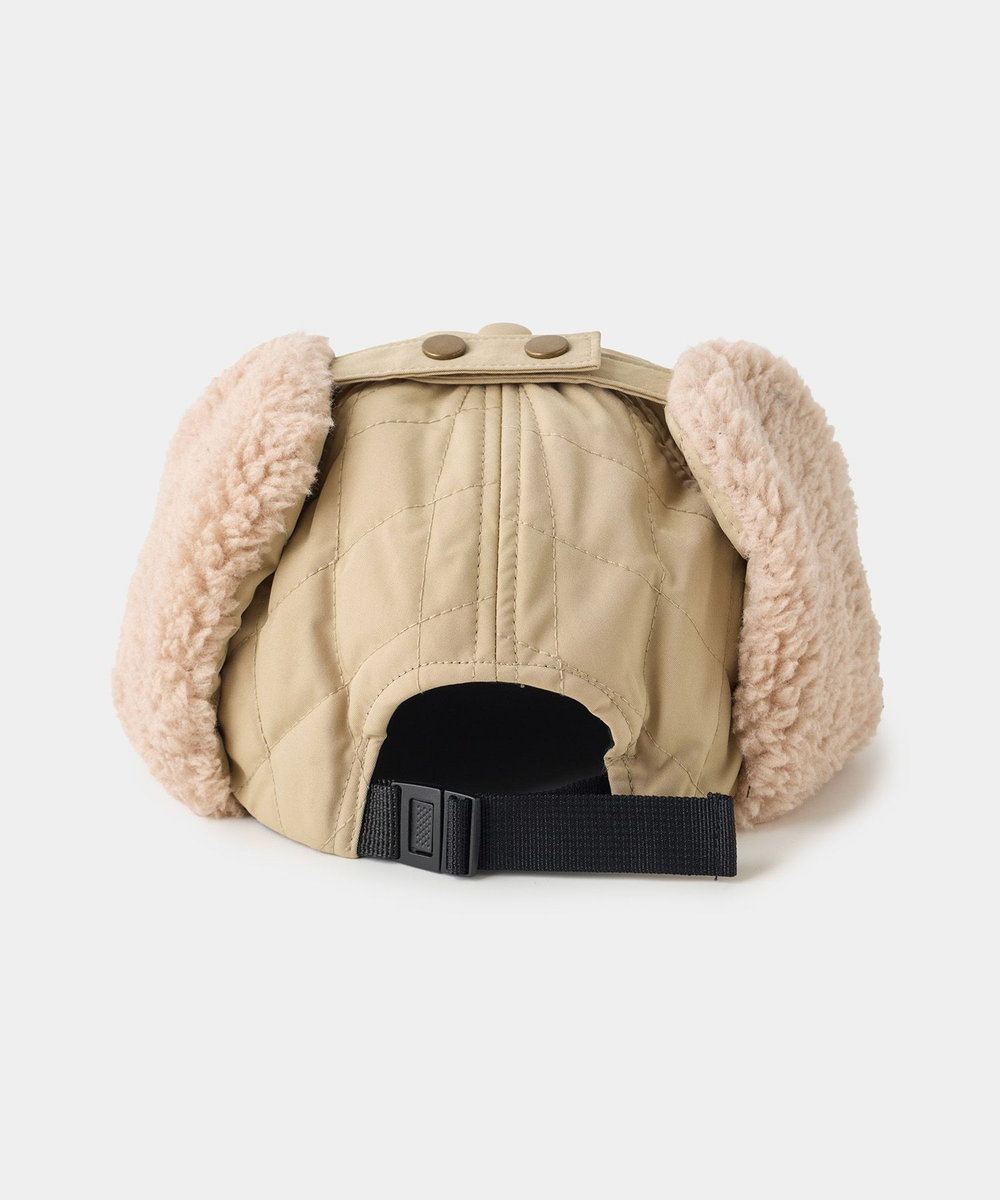 UNION STATION Basiquenti Quilting Short Flap Cap ベージュ