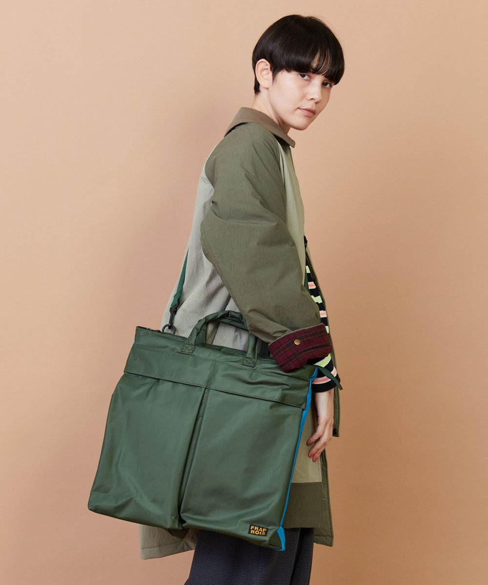 FRAPBOIS ヘルメットBAG カーキ