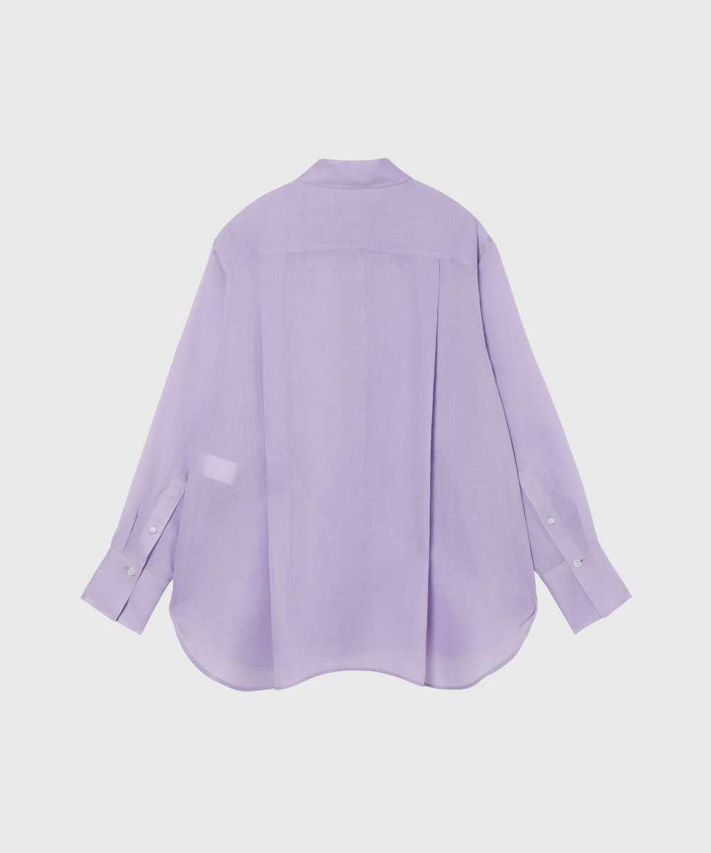 DÉPAREILLÉ RAMIE TWILL REGULAR COLLAR SHIRT / ラミーツイルレギュラーカラーシャツ パープル
