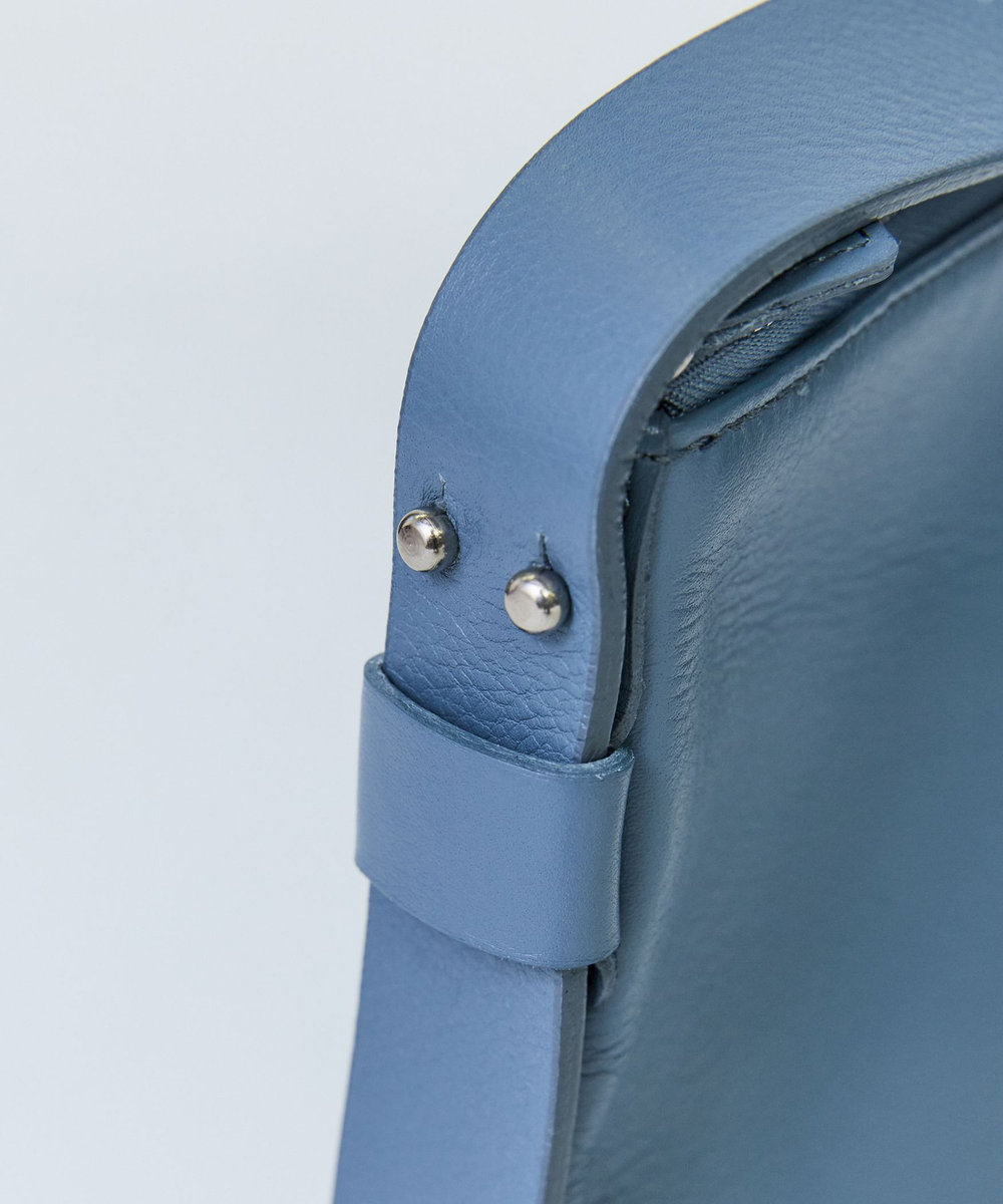 LOISIR 【Bucket Baggage】【別注カラー】＜Orange Piece Shoulder ＞ショルダーバッグ LL ブルー