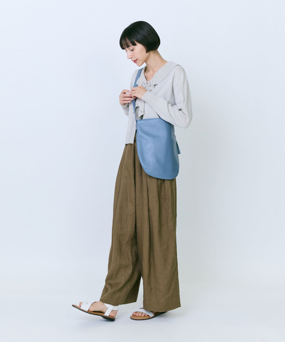 LOISIR 【Bucket Baggage】【別注カラー】＜Orange Piece Shoulder ＞ショルダーバッグ LL ブルー