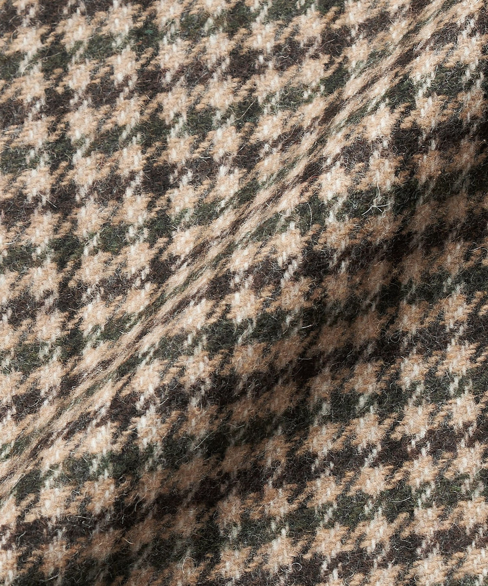 1er Arrondissement ＜COUTURE D'ADAM/クチュール ド アダム＞" Italian Shepherd Check"ビッグダブルジャケット ブラウン