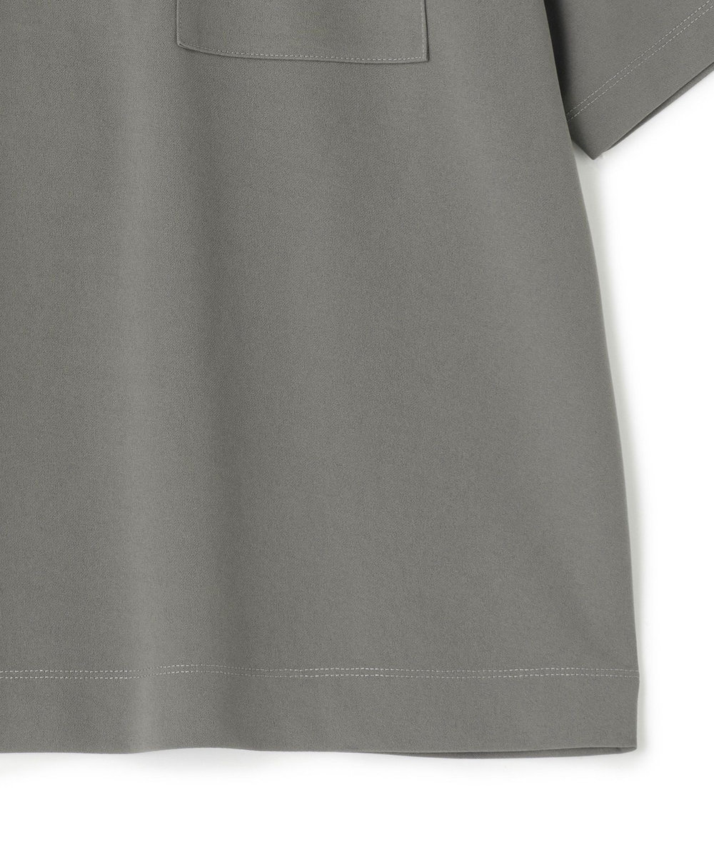 UNION STATION 梨地ポンチポケットTシャツ＜ストレッチ・マシンウォッシャブル＞ グレー