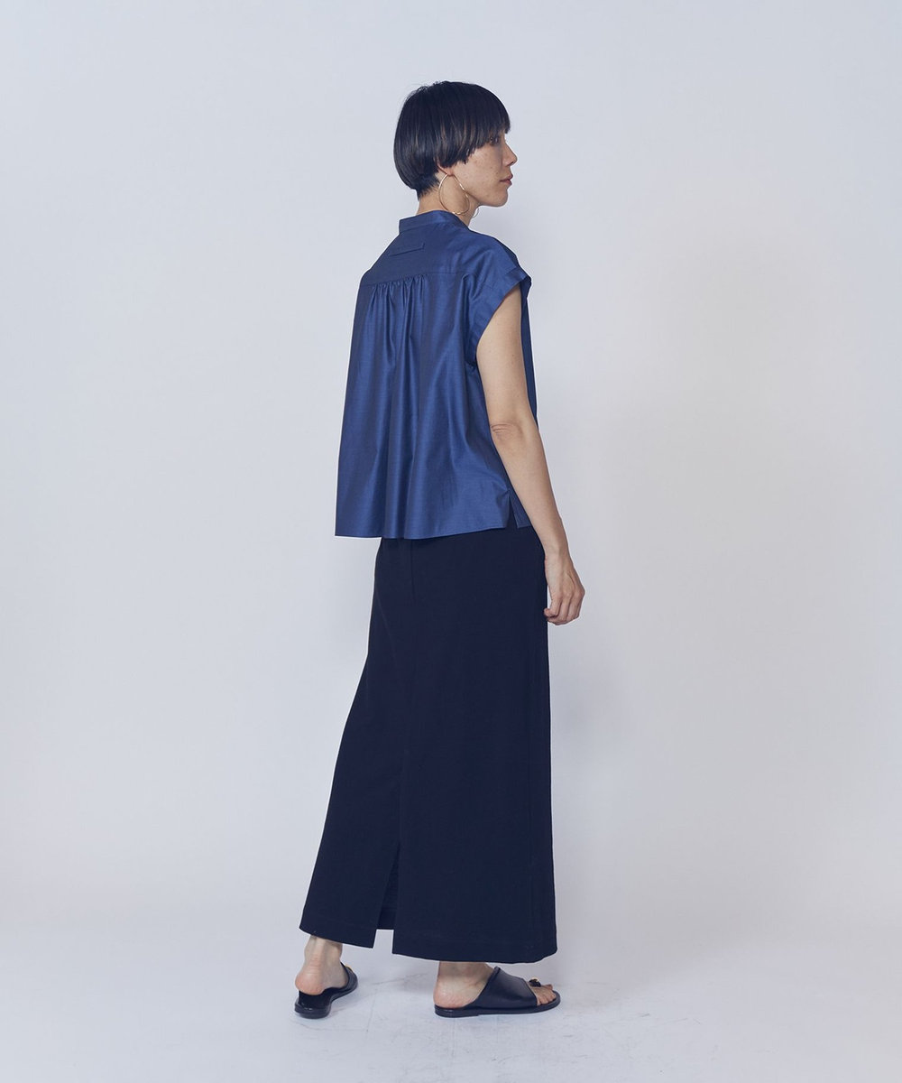 1er Arrondissement ＜TICCA（ティッカ）＞別注フレンチシャツブラウス ネイビー
