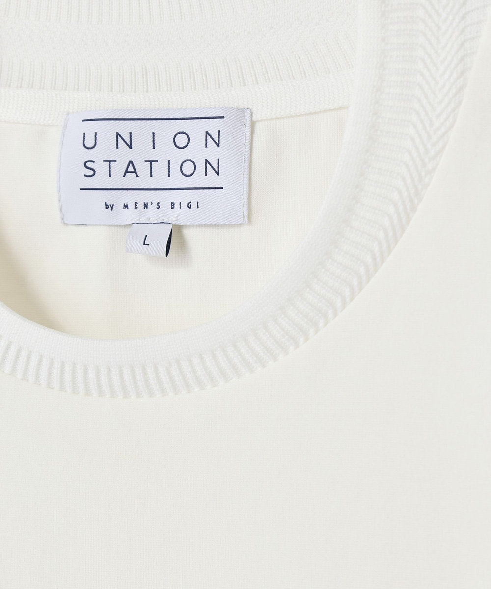 UNION STATION ジャケットTシャツ（クルー） ホワイト