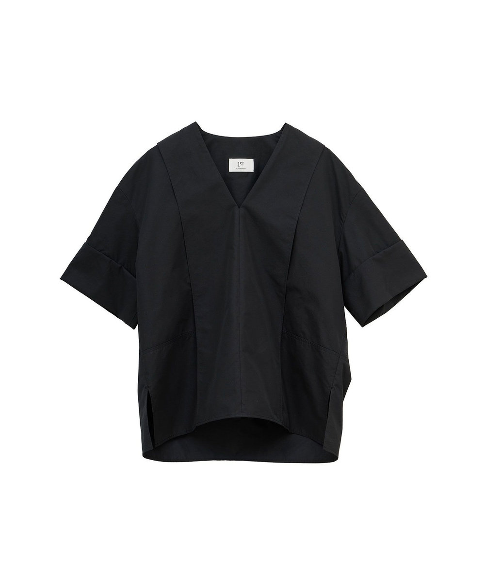 1er Arrondissement Vネックブラウス ブラック