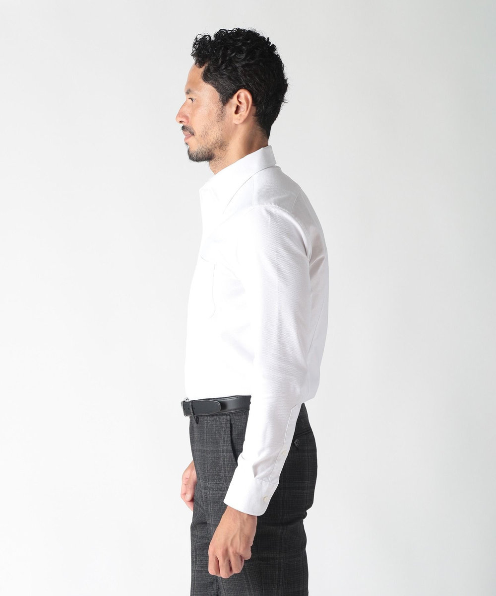 MEN'S BIGI 【ACTIVE TAILOR】COOLMAX絡み織ドレスシャツ ホワイト