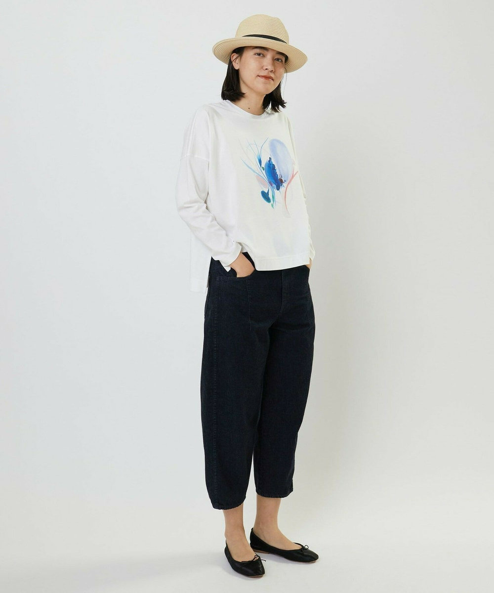 L'EQUIPE Lサイズ（大きいサイズ） 【大きいサイズ】ruteN × L'EQUIPE コラボ長袖Tシャツ ホワイト