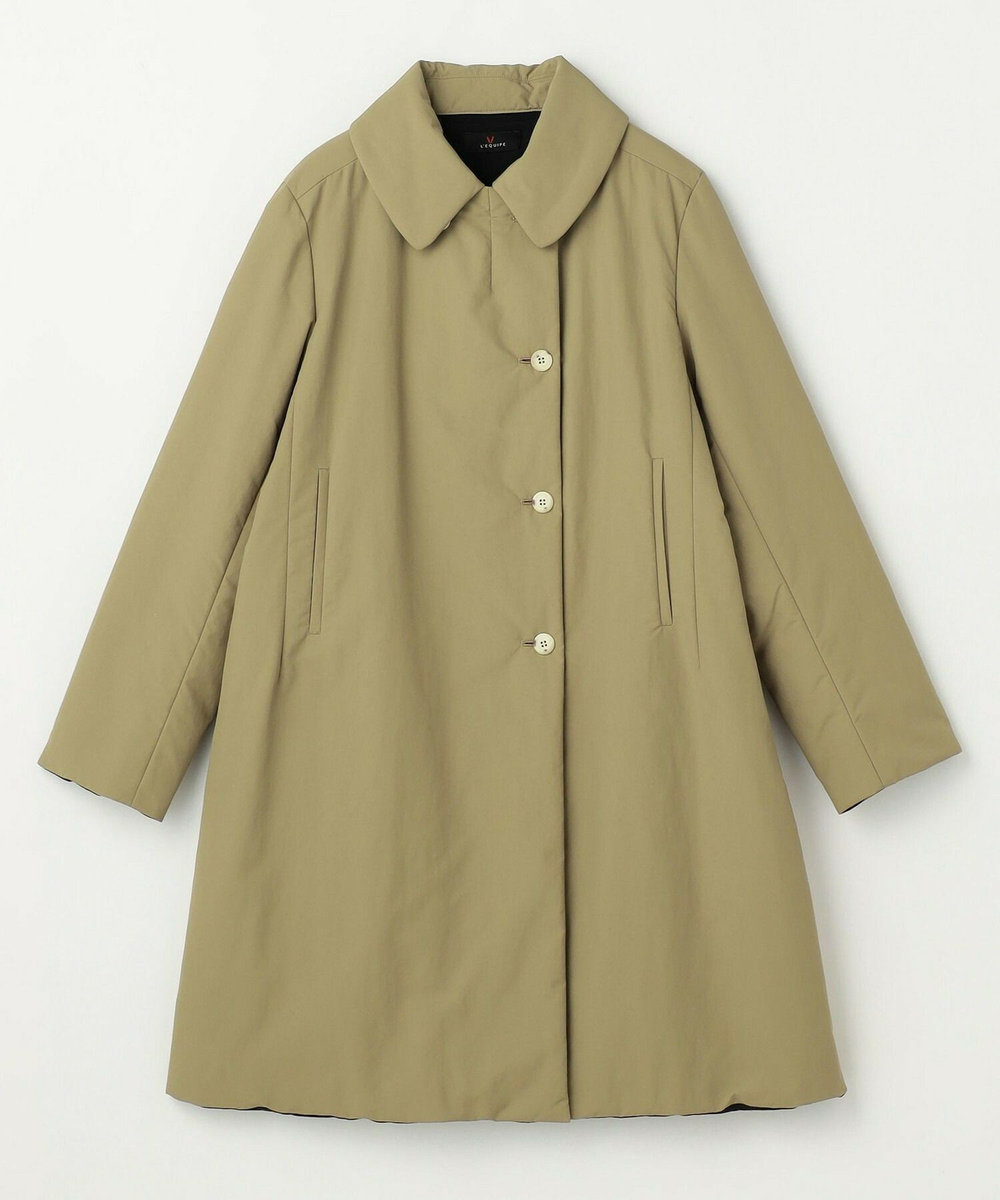 L'EQUIPE ナイロンワッシャー中綿コート ベージュ