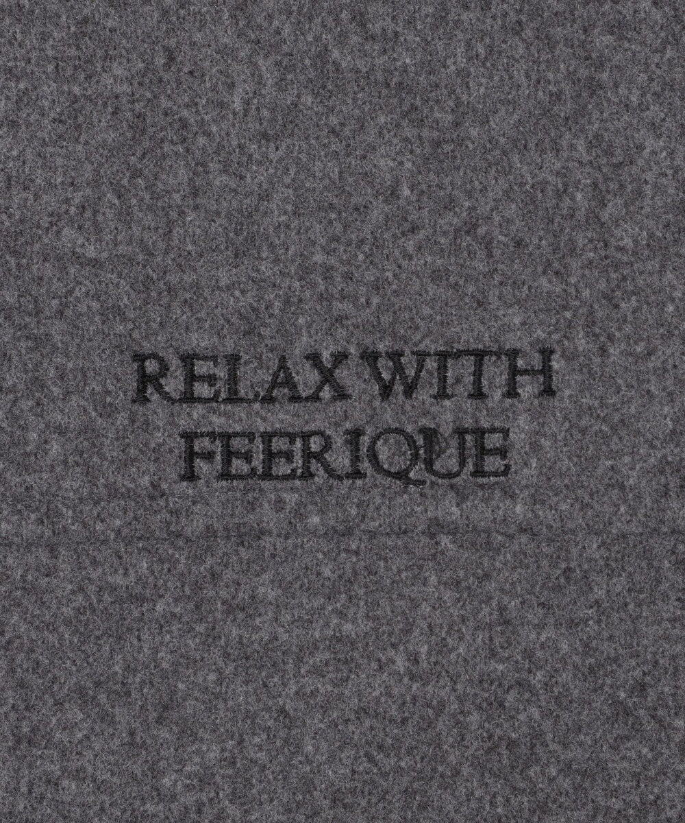 feerique feerique エアニーハイネックブルゾン チャコールグレー