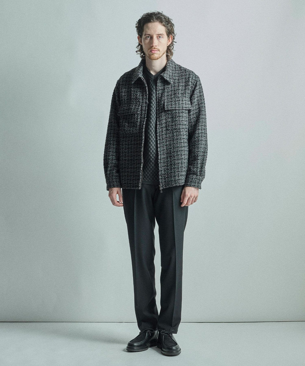 MEN'S BIGI モダンCPOシャツジャケット チャコールグレー