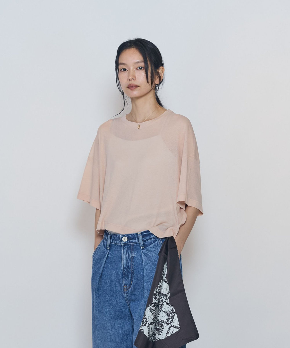 1er Arrondissement ＜upper hights / アッパーハイツ＞"SHORELINE WIDE TEE"カットソー ピンク